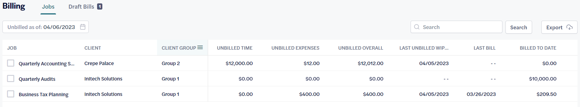 Demo_Firm_Portal_-_Billing_-_Unbilled_Jobs.png